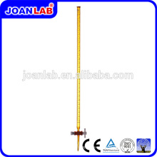 JOAN Cristalería de laboratorio Ámbar Burets con PTFE Stopcock Fabricación